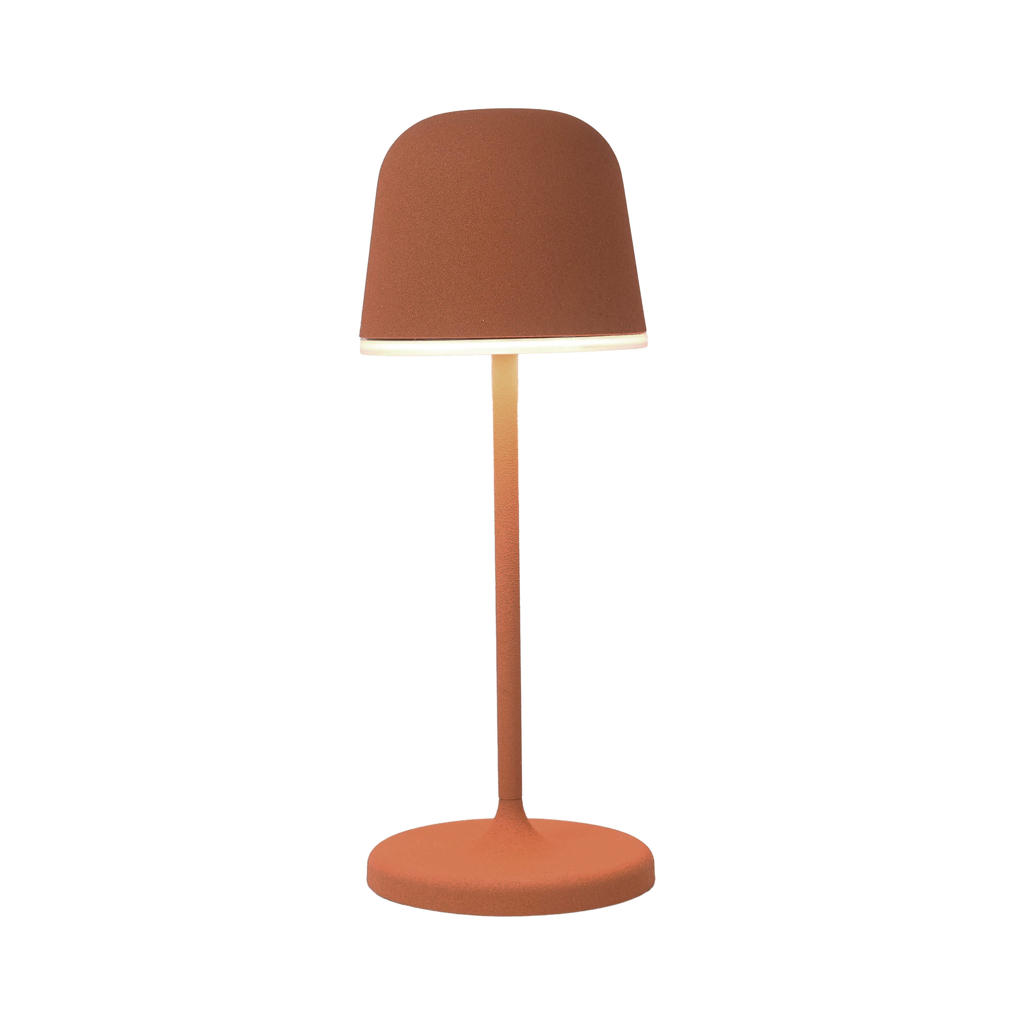 EGLO Mannera-S Tafellamp - Priklamp - Draadloos - 20 cm - Rood/Wit - Oplaadbaar - Dimbaar - Binnen en Buiten