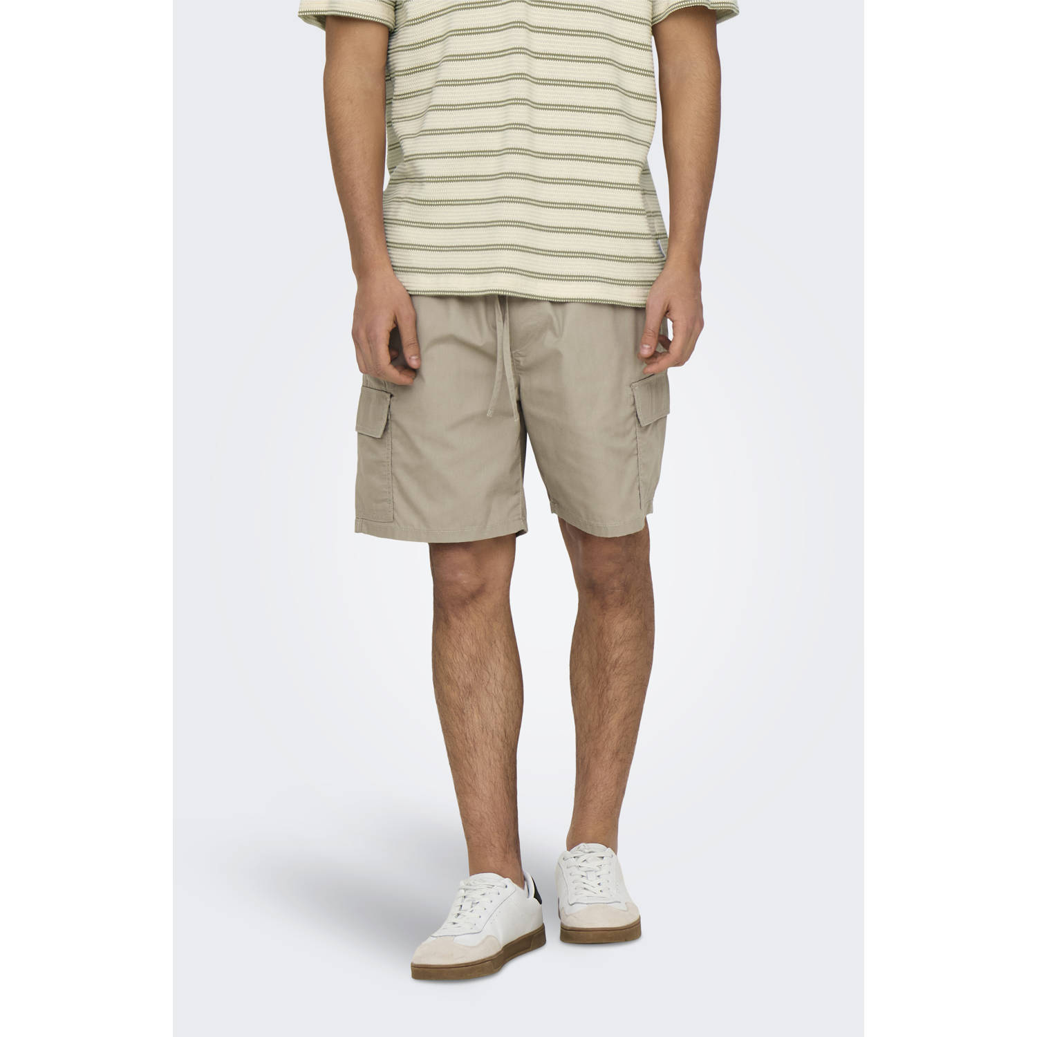 ONLY & SONS regular cargo short beige