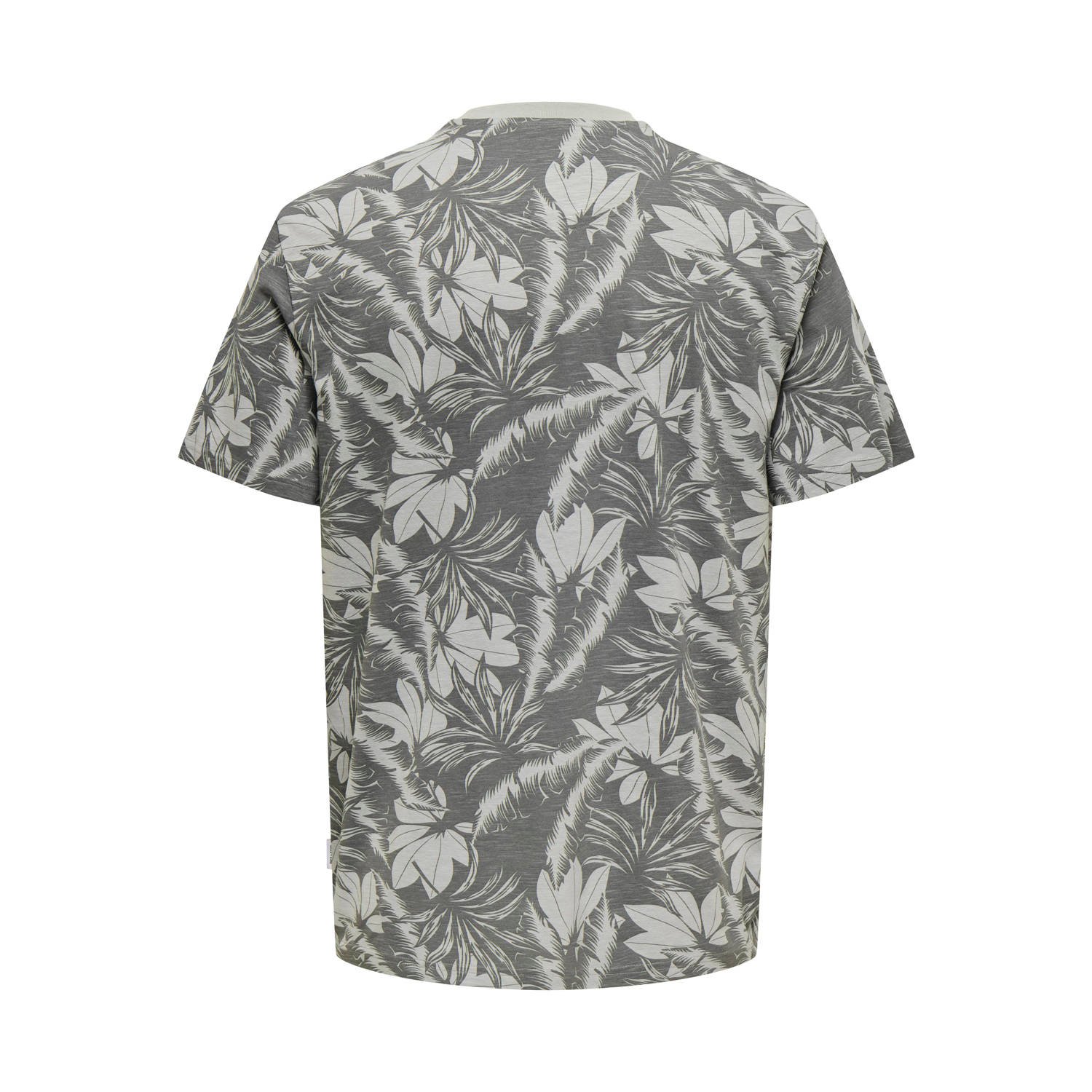 ONLY & SONS regular fit T-shirt ONSPERRY grijs