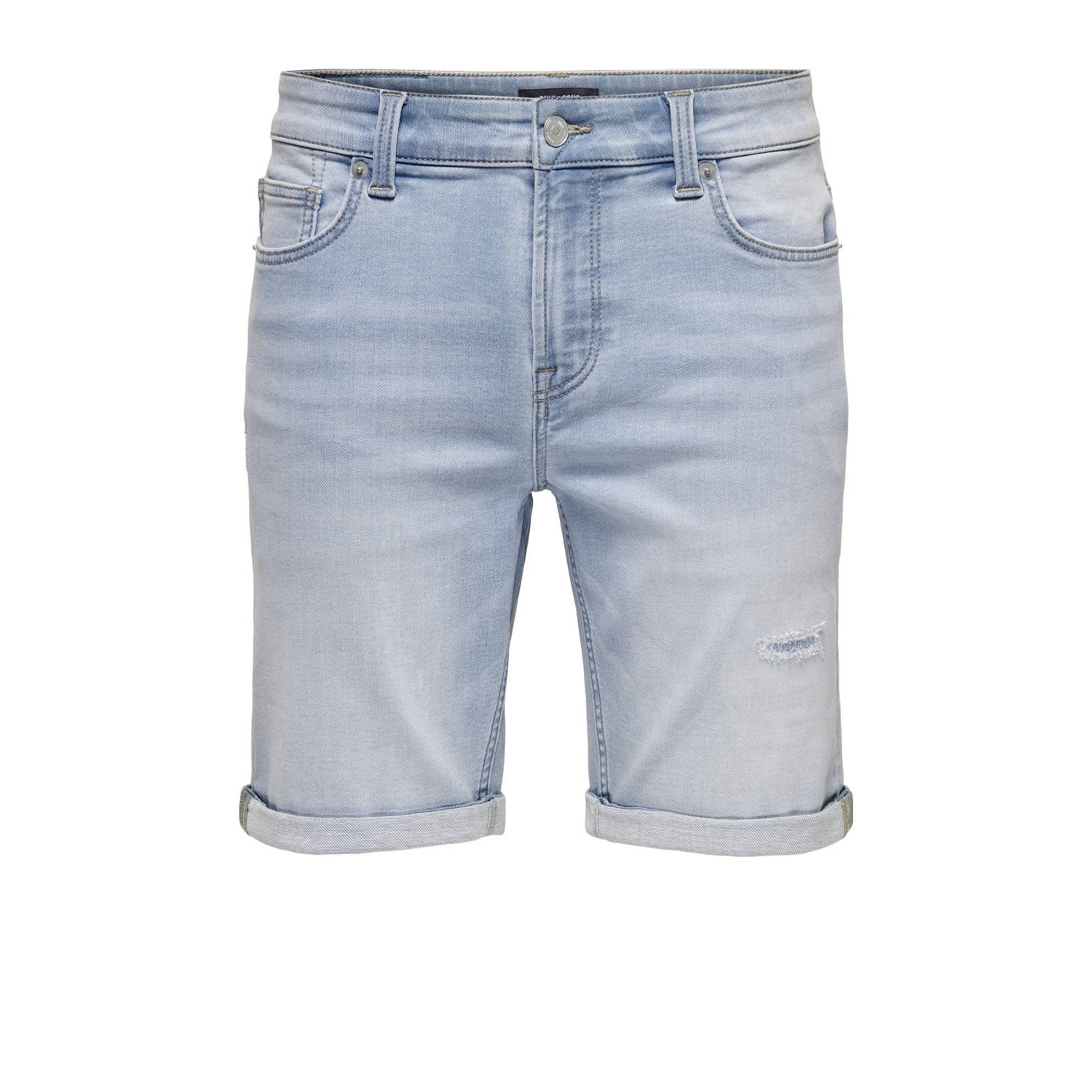 ONLY & SONS regular denim short ONSPLY light blue denim
