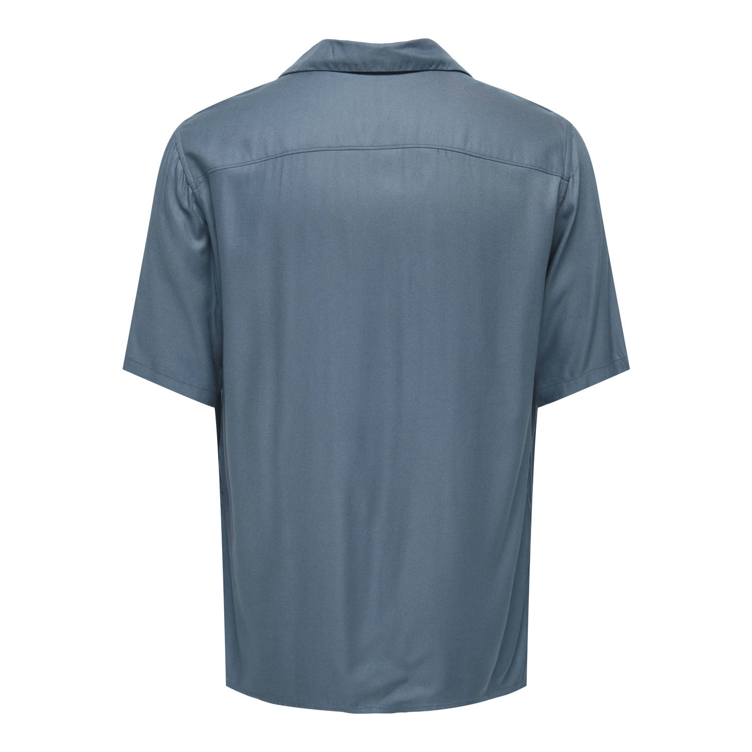 ONLY & SONS casual overhemd grijsblauw