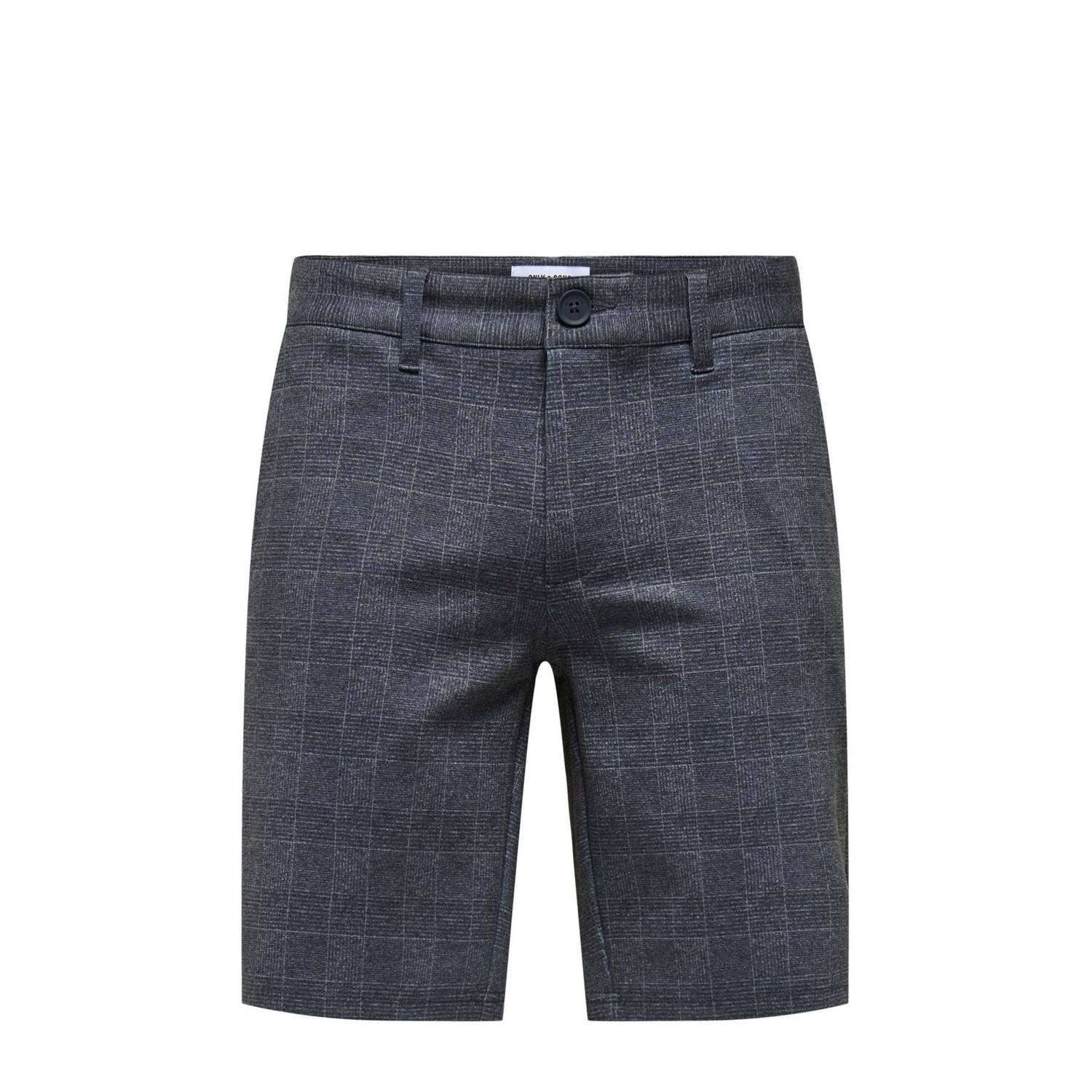 ONLY & SONS regular chino short donkerblauw