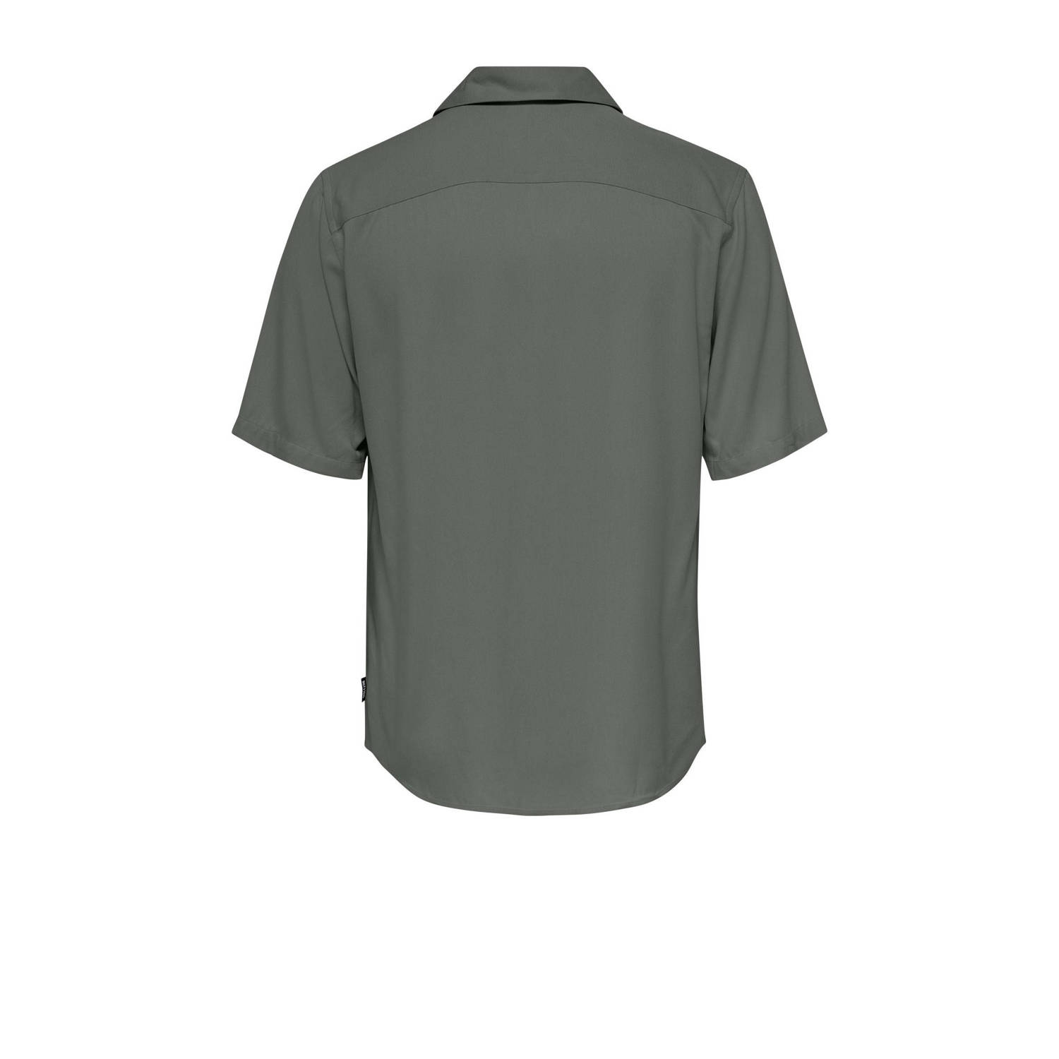 ONLY & SONS casual overhemd grijs