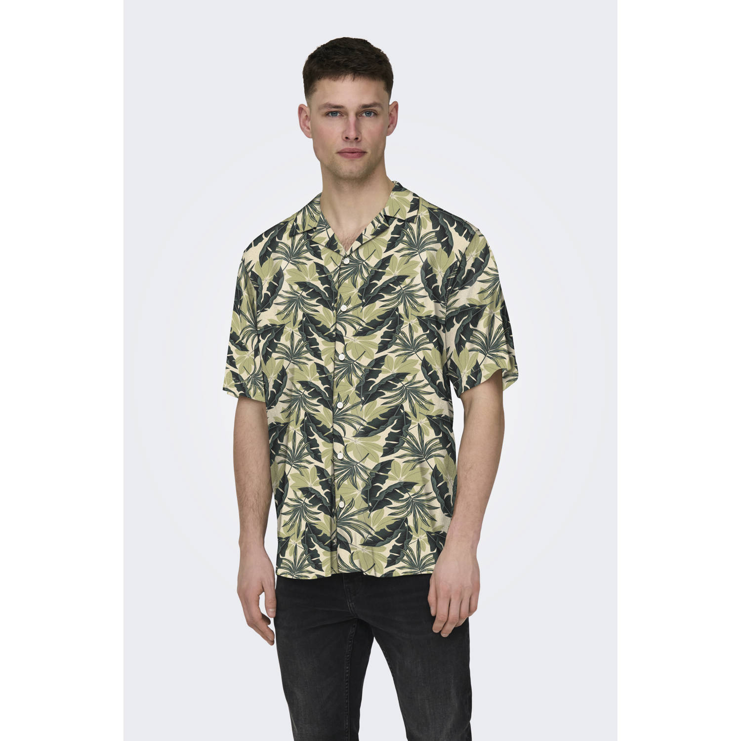 ONLY & SONS Hawaï-overhemd ONSWAYNE LIFE AOP SS VISCOSE SHIRT NOOS