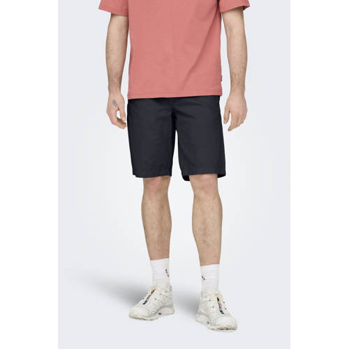 ONLY & SONS regular casual short donkerblauw afbeelding