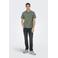 ONLY & SONS regular polo met textuur groen