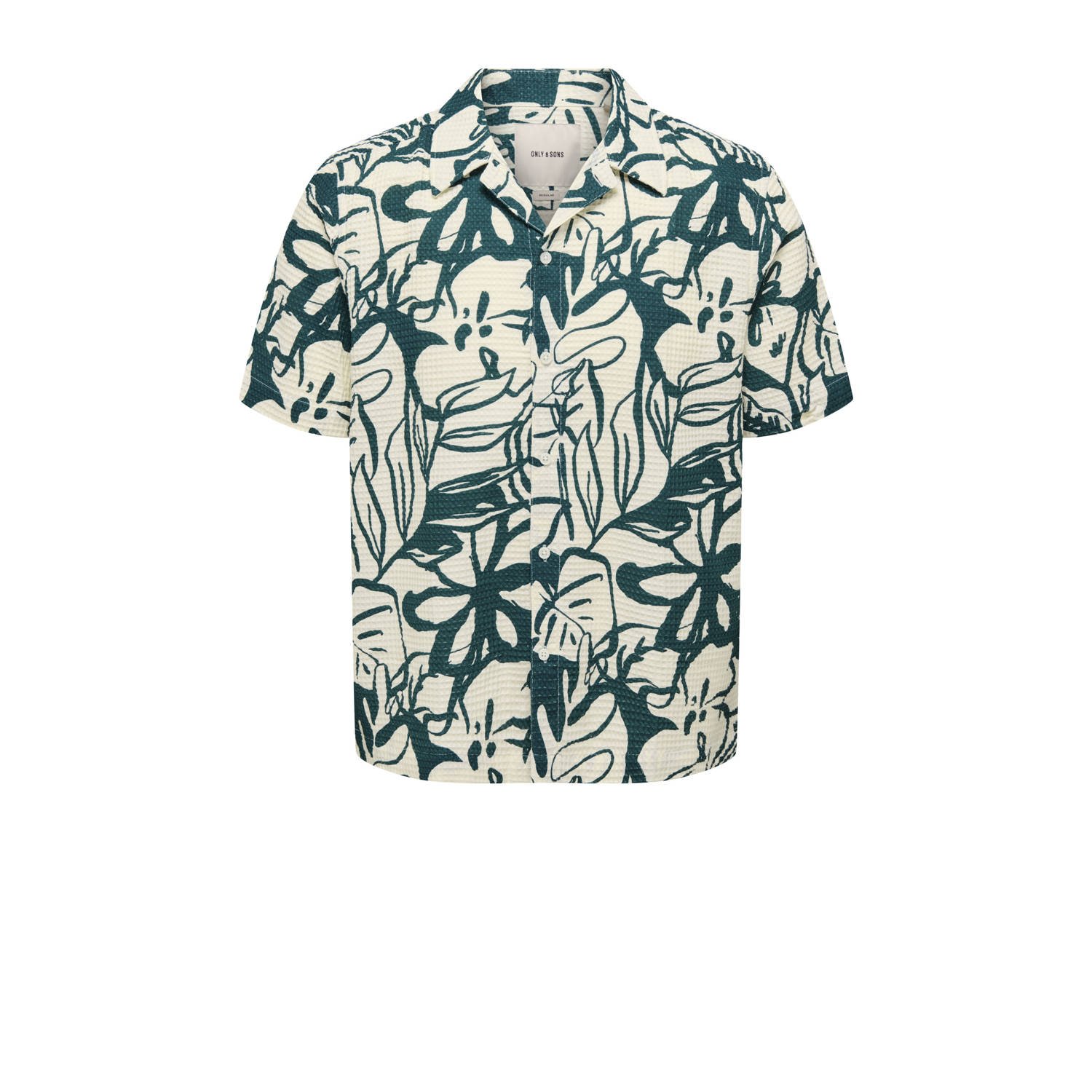 Only & Sons Regular fit vrijetijdsoverhemd van puur katoen