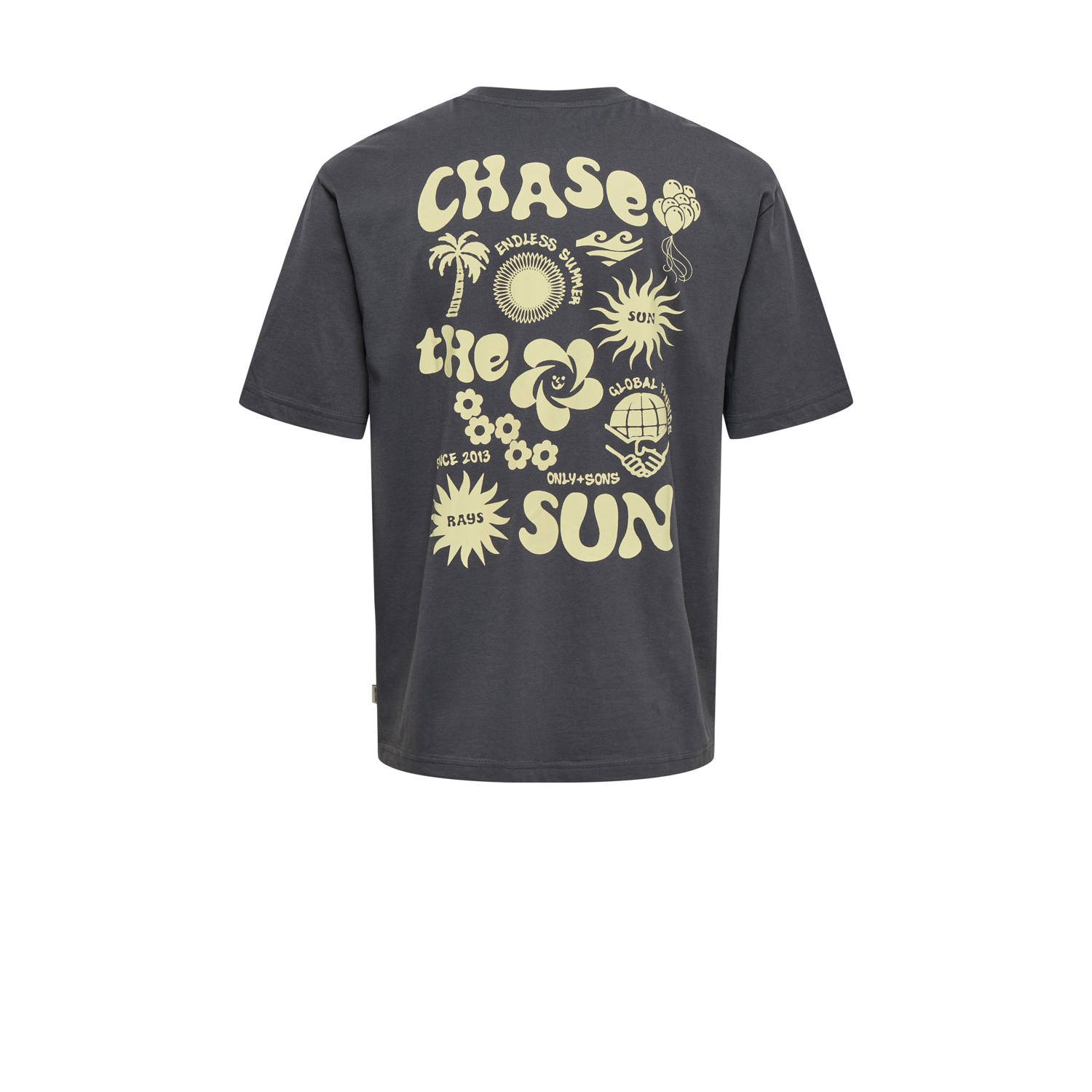 ONLY & SONS T-shirt grijs