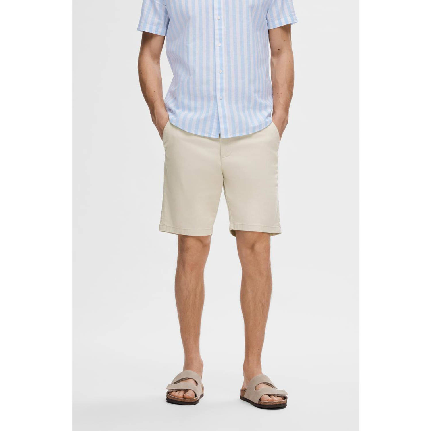 SELECTED HOMME slim bermuda short beige
