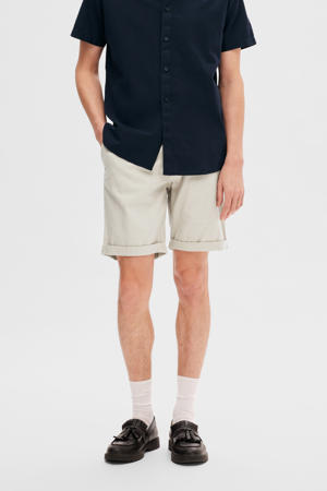 slim chino short SLHSLIM-LUTON beige
