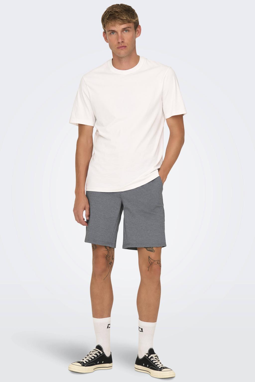 ONLY & SONS regular chino short ONSMARK grijs