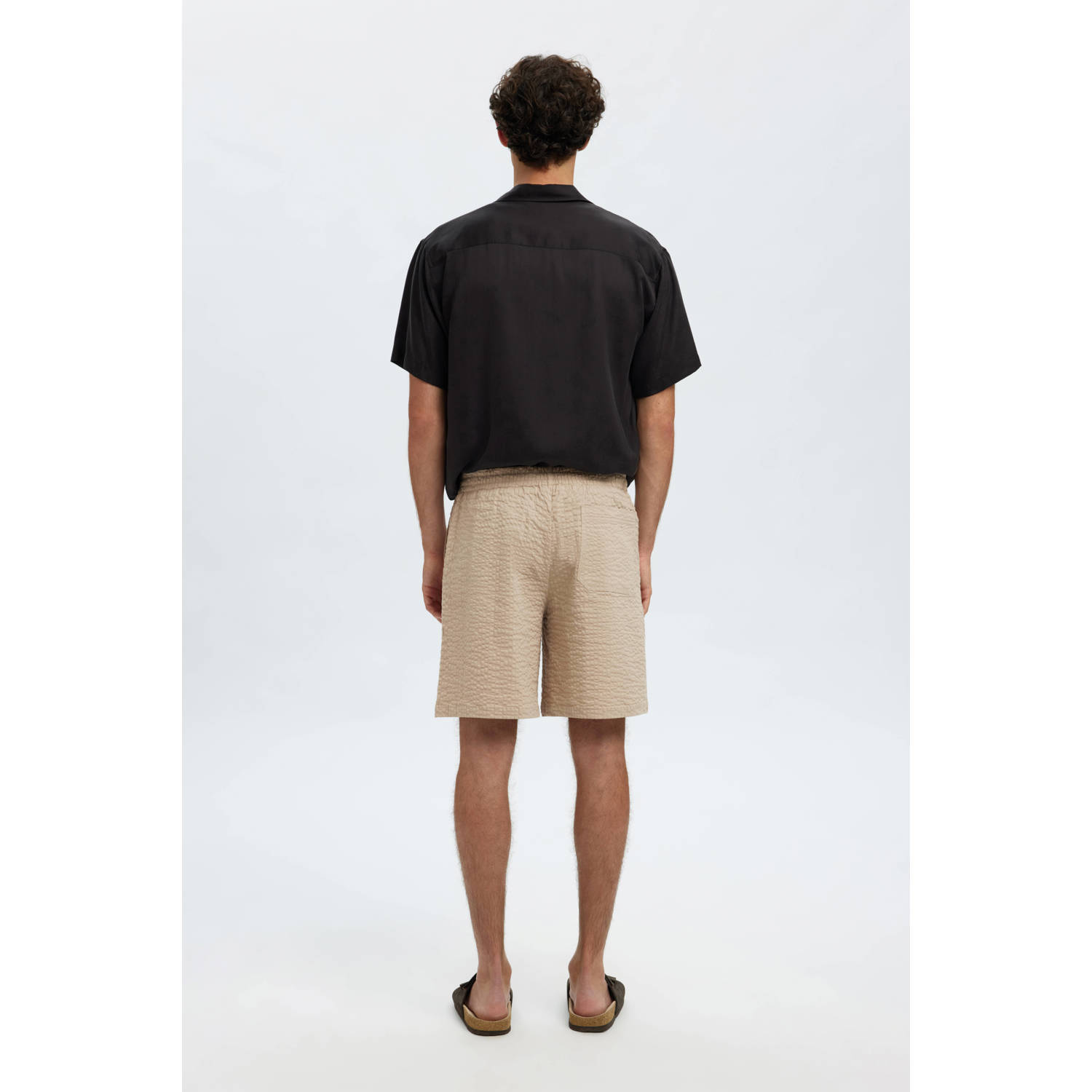 SELECTED HOMME loose bermuda short lichtbruin