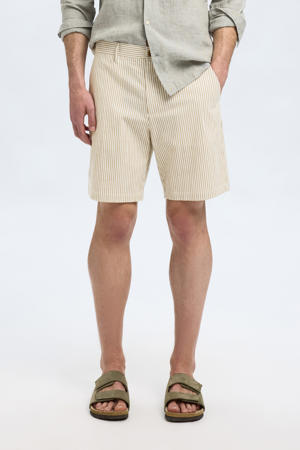 regular chino short SLHREGULAR-KARL lichtbruin