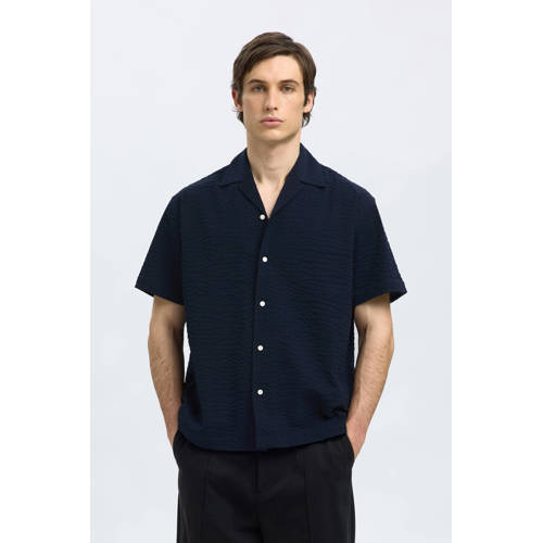 SELECTED HOMME relaxed overhemd SLHRELAXED-ACE donkerblauw afbeelding