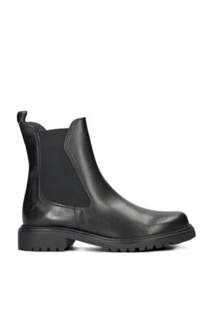 leren chelsea boots zwart