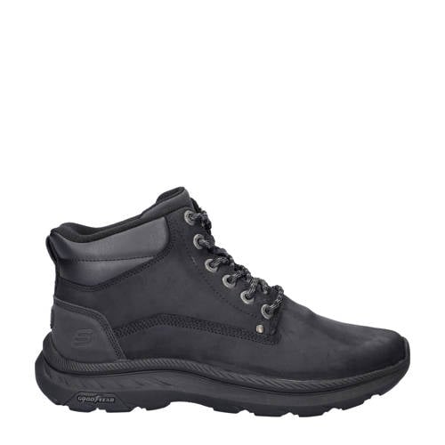 Skechers Hands Free Slip-Ins Pollard nubuck sneakers zwart afbeelding
