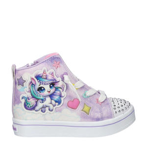   sneakers met lichtjes lila