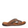 Nelson leren slippers cognac