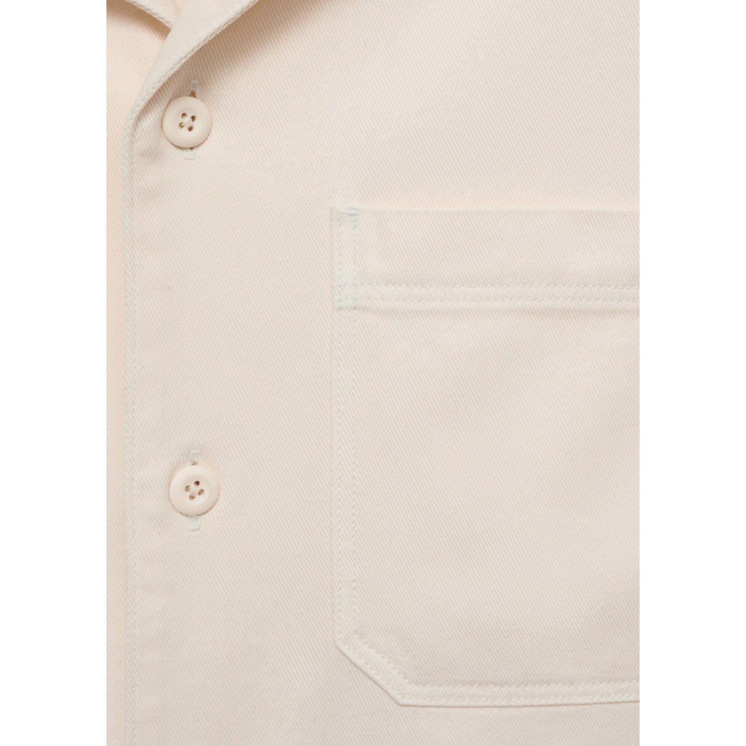 Mango Man casual overhemd ecru