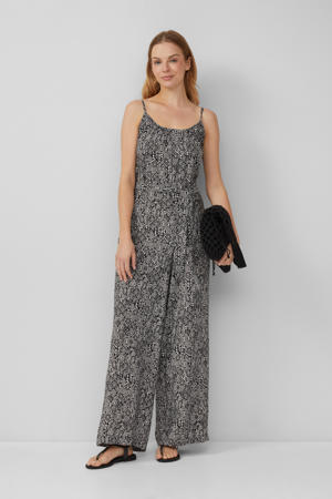 zwart wide leg jumpsuit