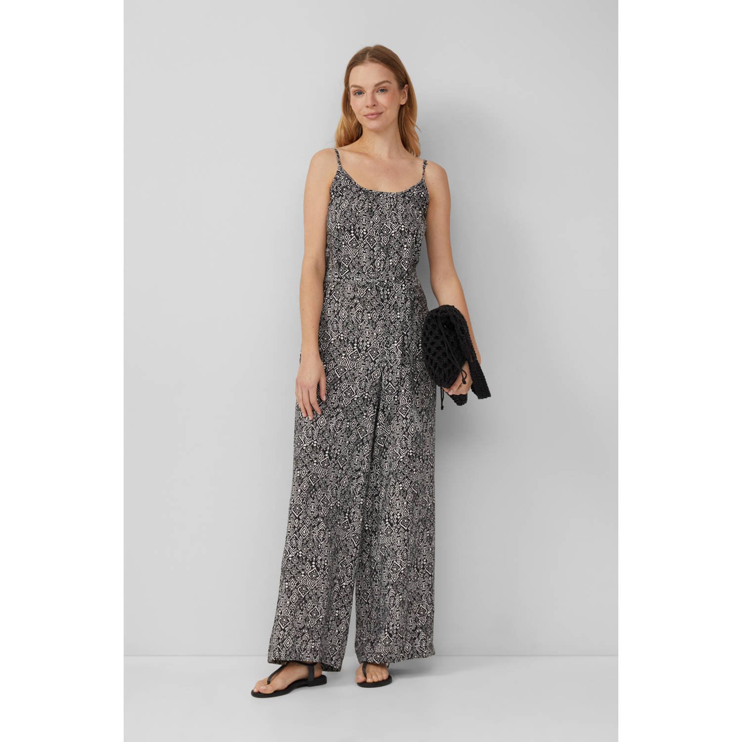 S.Oliver zwart wide leg jumpsuit