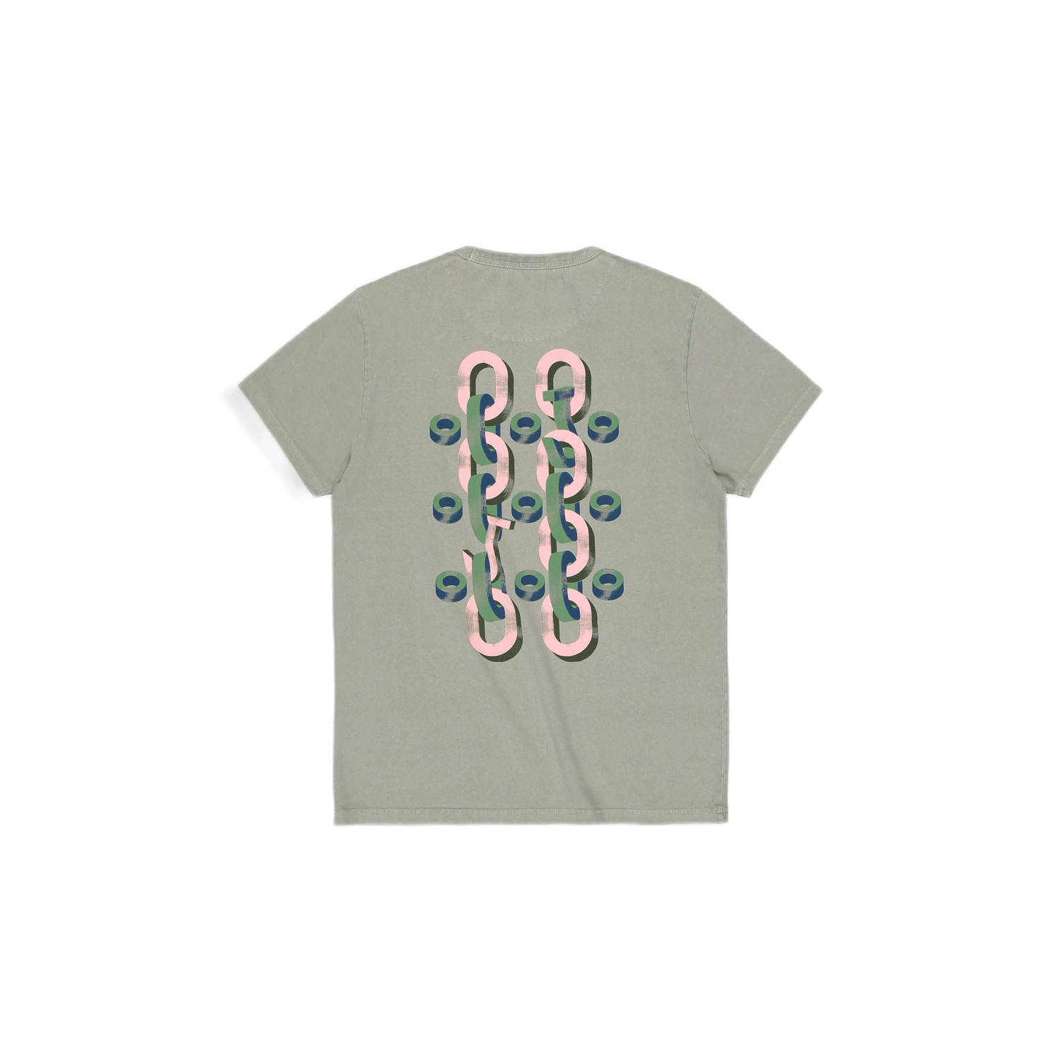 Butcher of Blue T-shirt grijsgroen