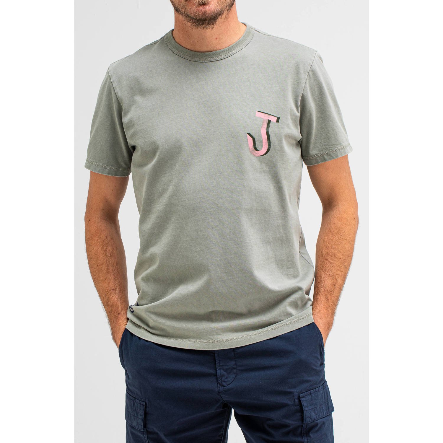 Butcher of Blue T-shirt grijsgroen