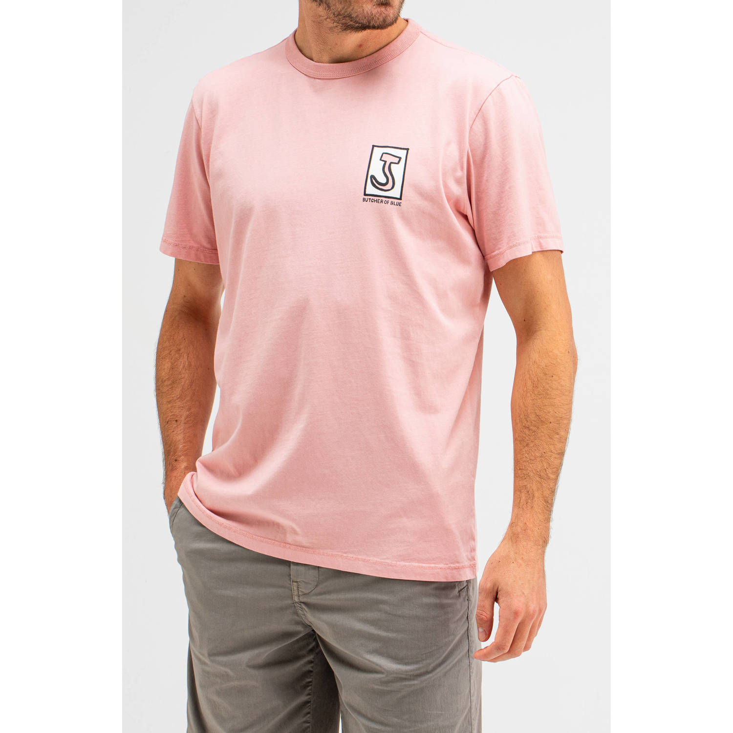 Butcher of Blue T-shirt lichtroze