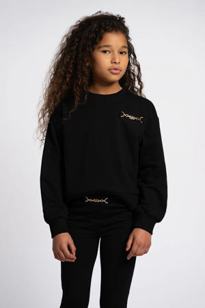 flared broek zwart