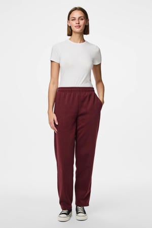 sweatpants PCCHILLI donkerrood