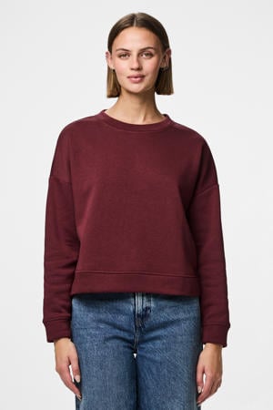 sweater PCCHILLI donkerrood