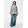 PIECES sweater PCGRETA wit/donkerblauw