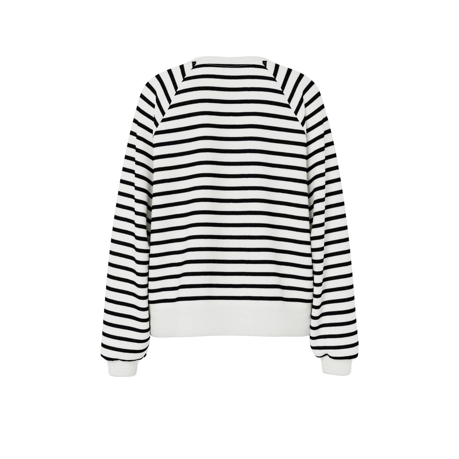 PIECES sweater PCGRETA wit blauw