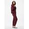 PIECES high waist regular fit sweatpants PCCHILLI donkerrood