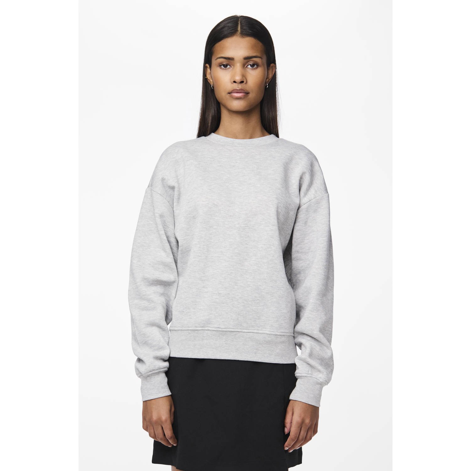 PIECES sweater PCCHILLI lichtgrijs