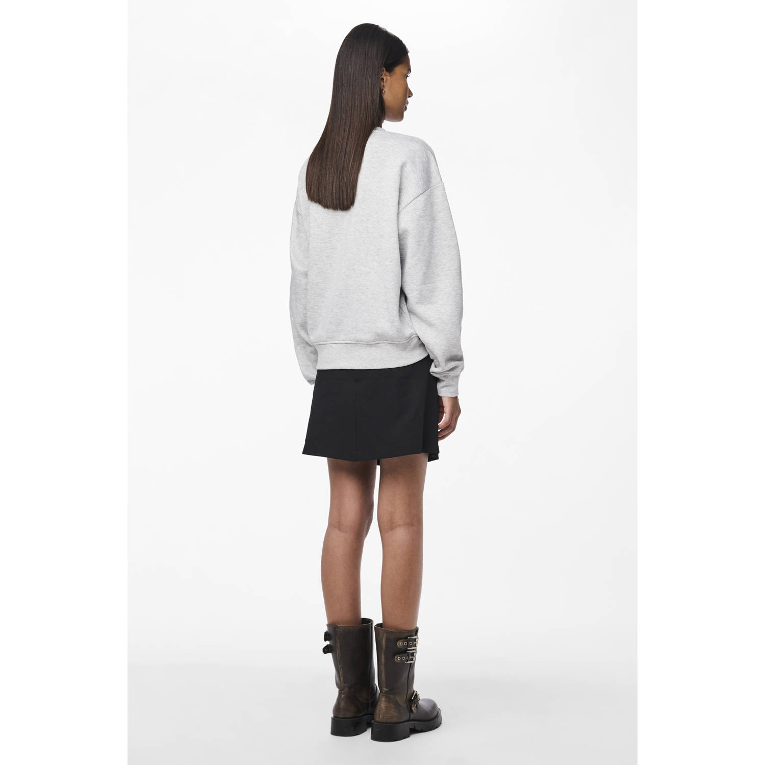 PIECES sweater PCCHILLI lichtgrijs