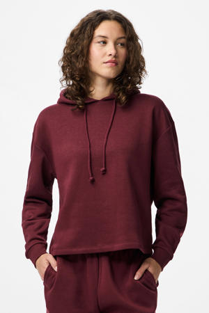hoodie PCCHILLI donkerrood