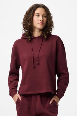 hoodie PCCHILLI donkerrood