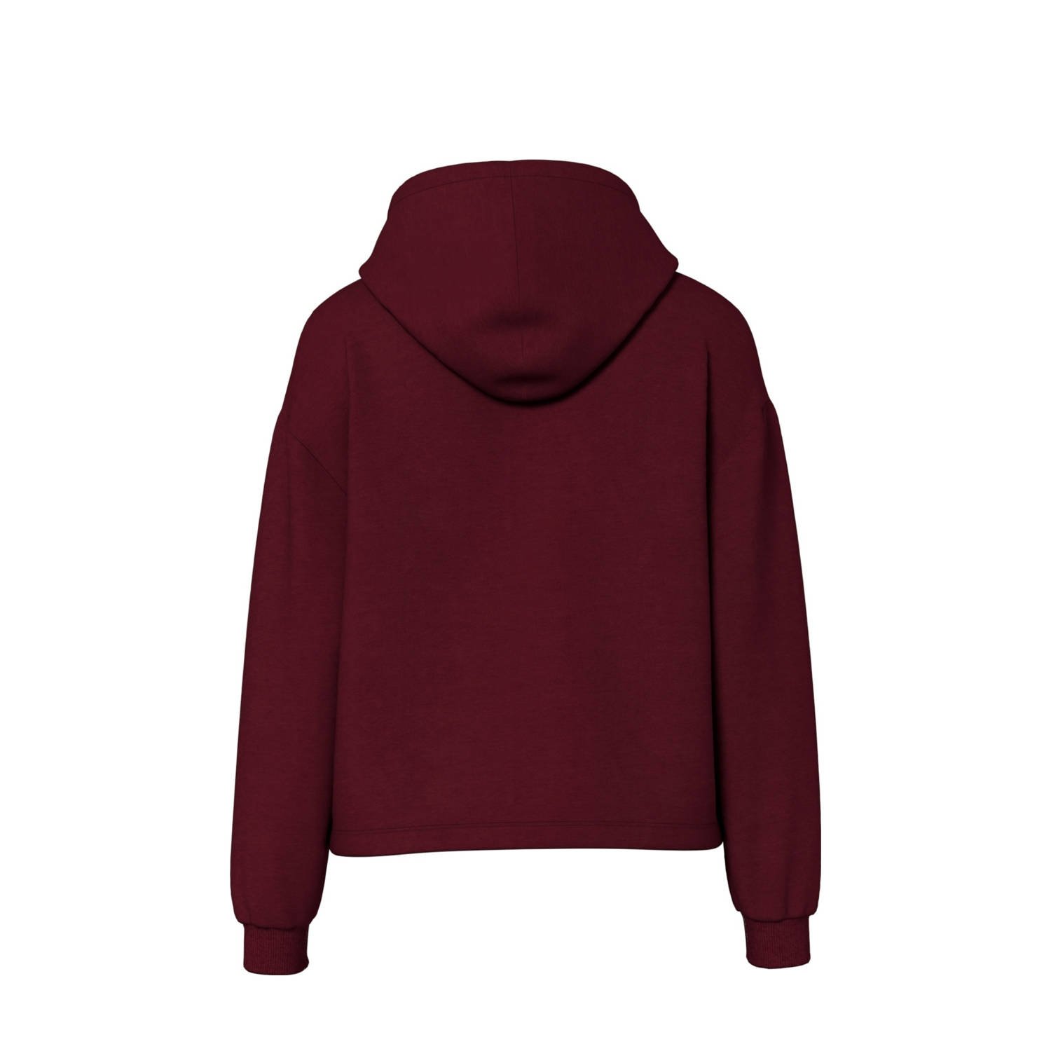 PIECES hoodie PCCHILLI donkerrood
