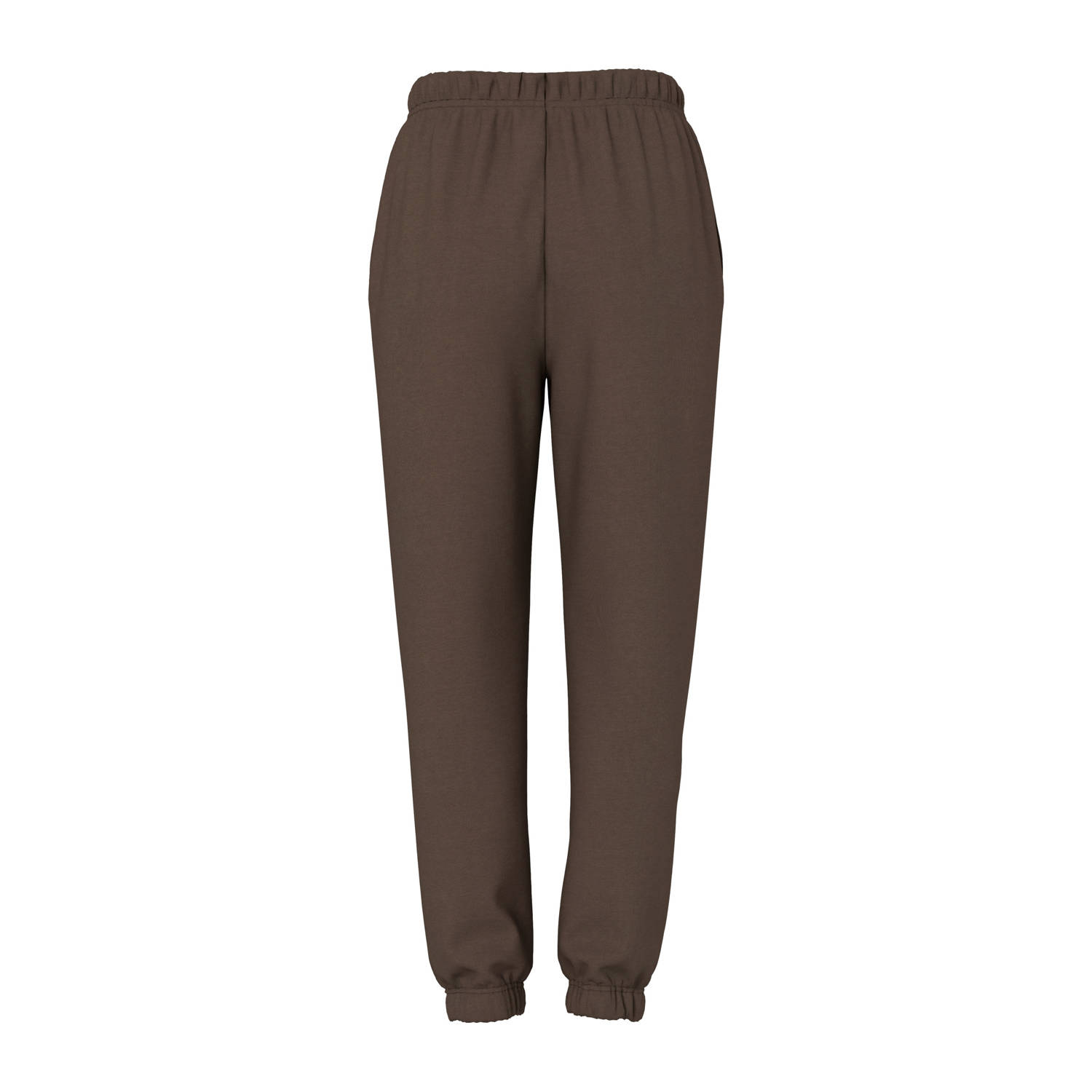 PIECES high waist regular fit sweatpants PCCHILLI bruin