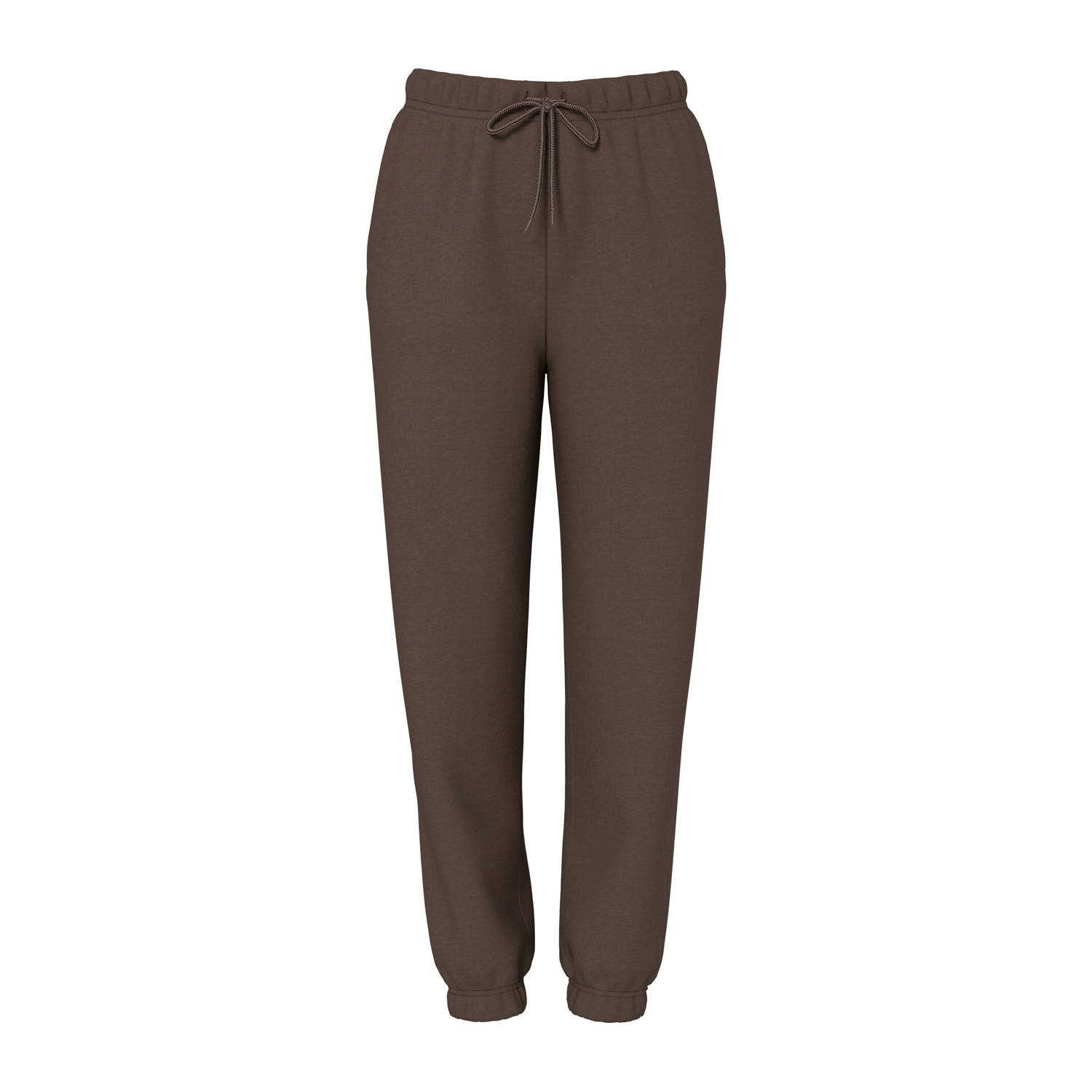 PIECES high waist regular fit sweatpants PCCHILLI bruin