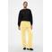 PIECES high waist wide leg sweatpants PCCHILLI geel
