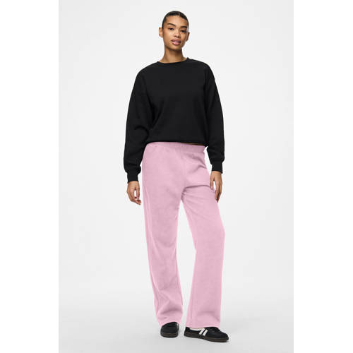 PIECES wide leg high waist sweatpants PCCHILLI violet afbeelding