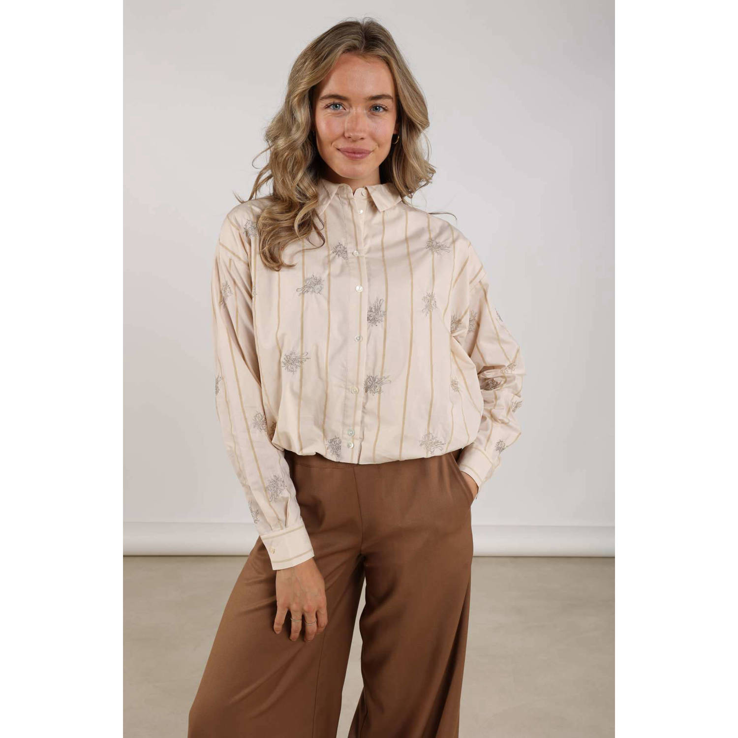 NUKUS blouse zand