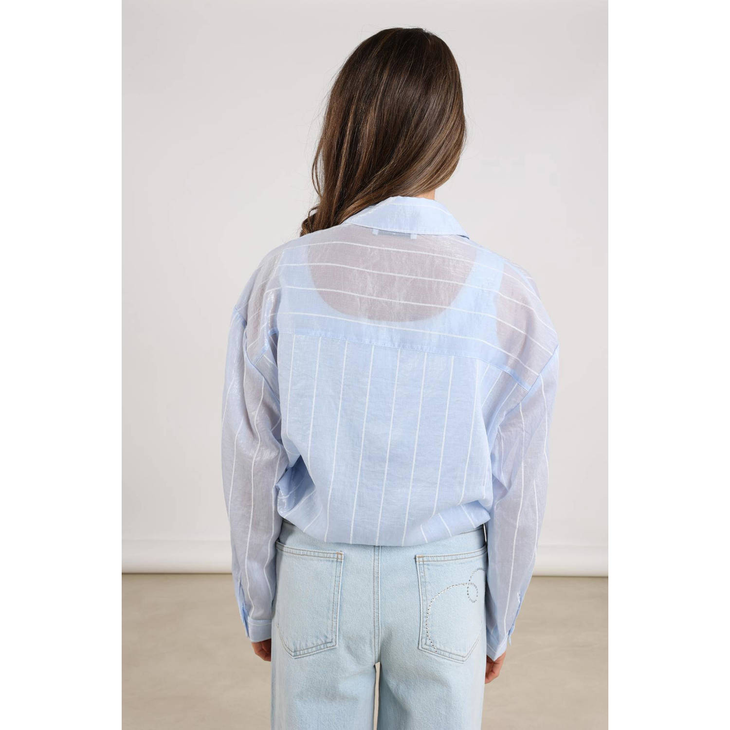 NUKUS blouse lichtblauw