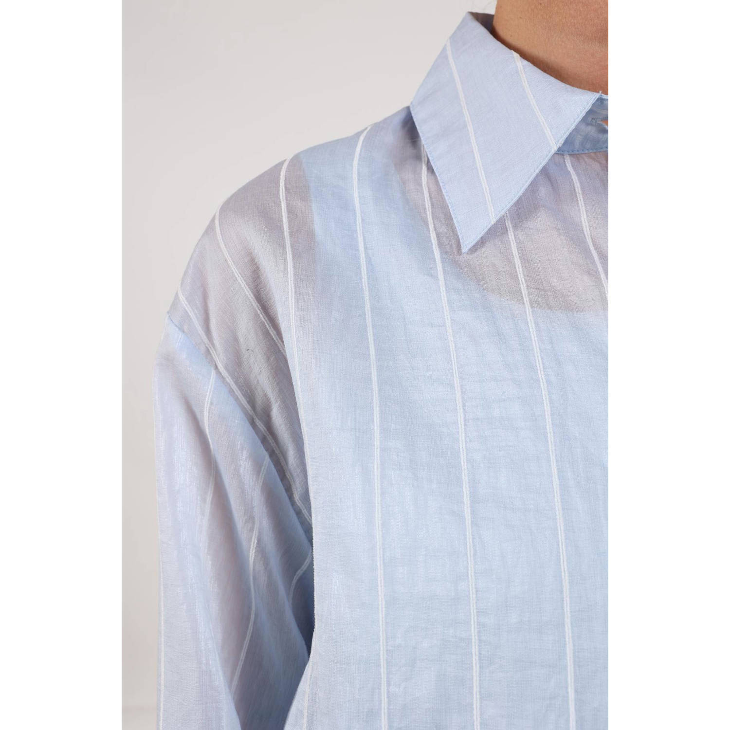 NUKUS blouse lichtblauw