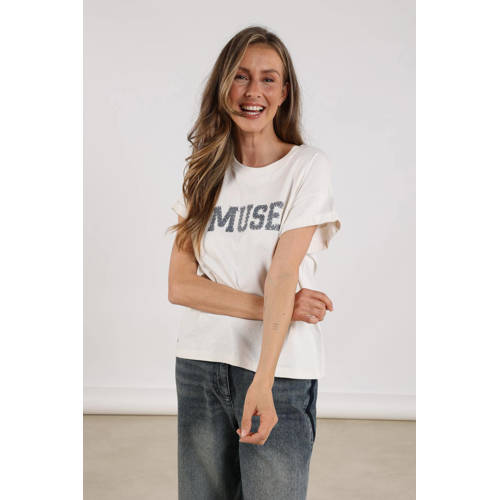 NUKUS T-shirt wit afbeelding