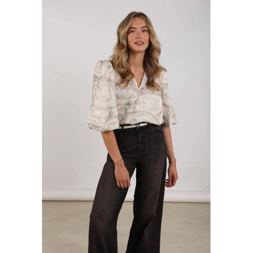 NUKUS top ecru met lurex afbeelding