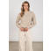 NUKUS pullover zand met lurex