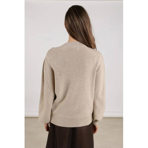 NUKUS pullover zand met lurex afbeelding